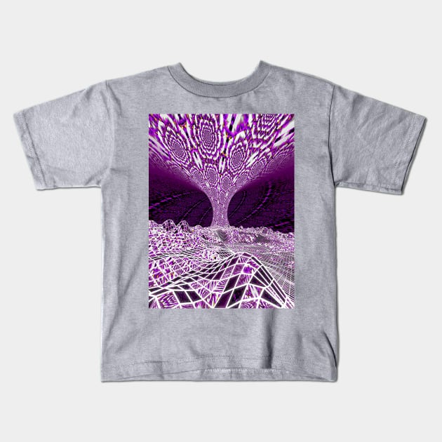 PURPLE PLEXUS Kids T-Shirt by akash_AesthetikRebel